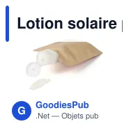 Lotion solaire personnalisable SPF 30 avec logo - Kyle - Miniature 7