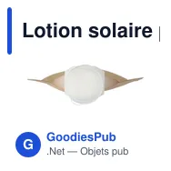 Lotion solaire personnalisable SPF 30 avec logo - Kyle - Miniature 8