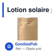 Lotion solaire personnalisable SPF 30 avec logo - Kyle - Miniature 9