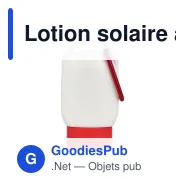 Lotion solaire à mousqueton personnalisable SPF 30 avec logo - PP recyclé 30 ml - Miniature 4