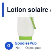 Lotion solaire à mousqueton personnalisable SPF 30 avec logo - PP recyclé 30 ml - Miniature 5