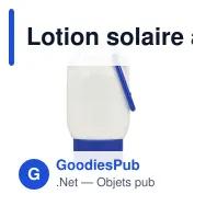Lotion solaire à mousqueton personnalisable SPF 30 avec logo - PP recyclé 30 ml - Miniature 7
