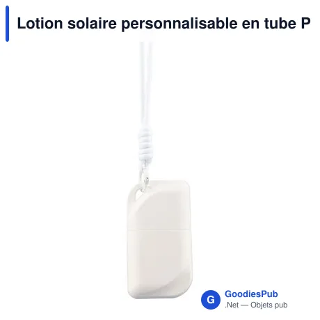 Lotion solaire personnalisable en tube PP de 50 ml Eitan avec logo