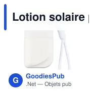 Lotion solaire personnalisable en tube PP de 50 ml Eitan avec logo - Miniature 2