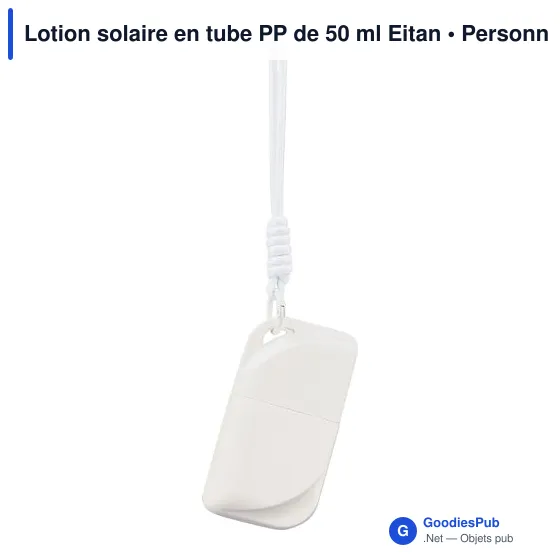 Lotion solaire personnalisable en tube PP de 50 ml Eitan avec logo - Image 11
