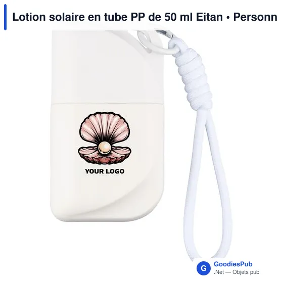 Lotion solaire personnalisable en tube PP de 50 ml Eitan avec logo - Image 3