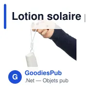 Lotion solaire personnalisable en tube PP de 50 ml Eitan avec logo - Miniature 5