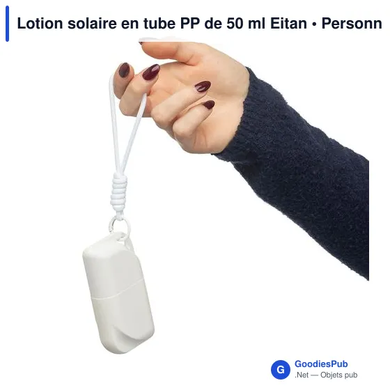 Lotion solaire personnalisable en tube PP de 50 ml Eitan avec logo - Image 5
