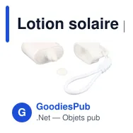 Lotion solaire personnalisable en tube PP de 50 ml Eitan avec logo - Miniature 6