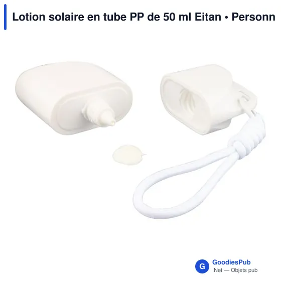 Lotion solaire personnalisable en tube PP de 50 ml Eitan avec logo - Image 6