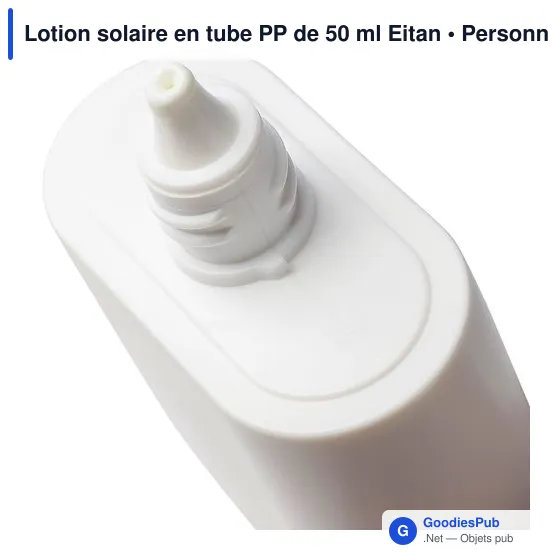 Lotion solaire personnalisable en tube PP de 50 ml Eitan avec logo - Image 7