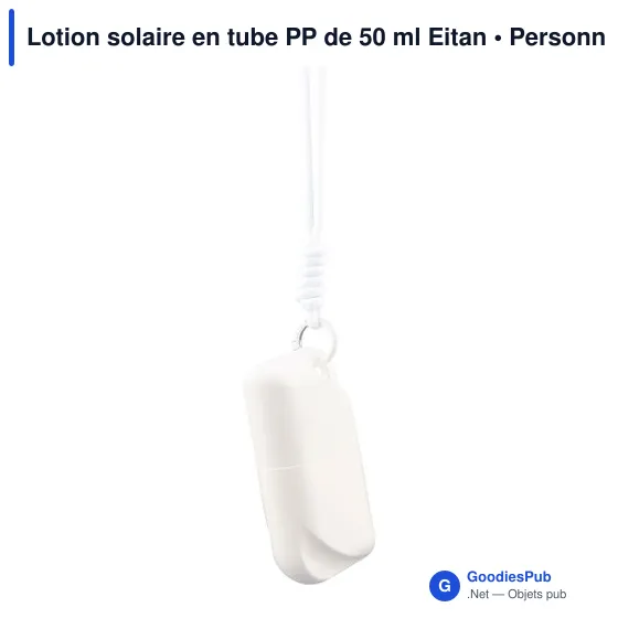 Lotion solaire personnalisable en tube PP de 50 ml Eitan avec logo - Image 9