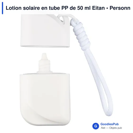 Lotion solaire personnalisable en tube PP de 50 ml Eitan avec logo - Image 10