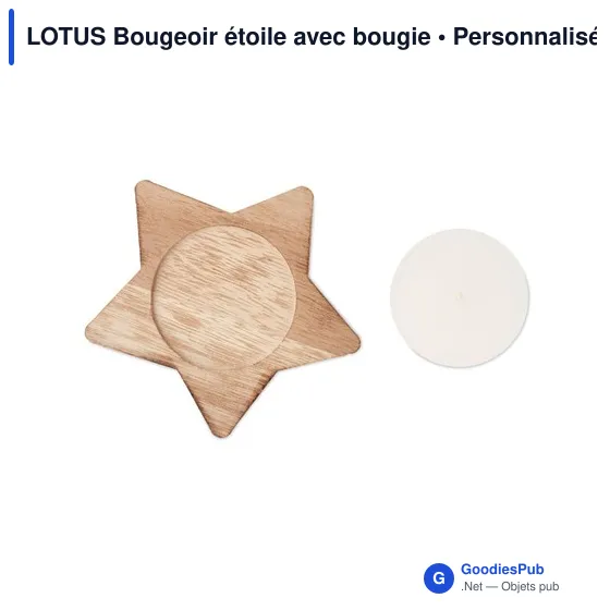 LOTUS Bougeoir étoile avec bougie - Image 4