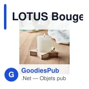 LOTUS Bougeoir étoile avec bougie - Miniature 6