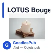 LOTUS Bougeoir étoile avec bougie - Miniature 7