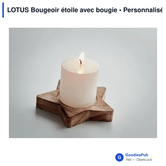 LOTUS Bougeoir étoile avec bougie - Image 7