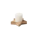 Variante bois - LOTUS Bougeoir étoile avec bougie