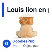 Peluche personnalisable Louis lion avec logo - Douceur et élégance - Miniature 1