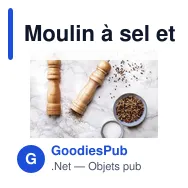Moulin à sel et poivre personnalisable Louna Pepper & Salt Classicavec logo - Miniature 5