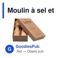 Moulin à sel et poivre personnalisable Louna Pepper & Salt Classicavec logo - Miniature 7