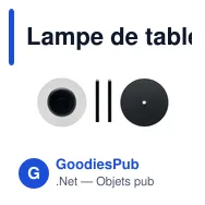 Lampe de table personnalisable LOUNGE avec logo - Miniature 2