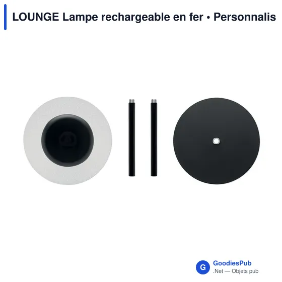 Lampe de table personnalisable LOUNGE avec logo - Image 2