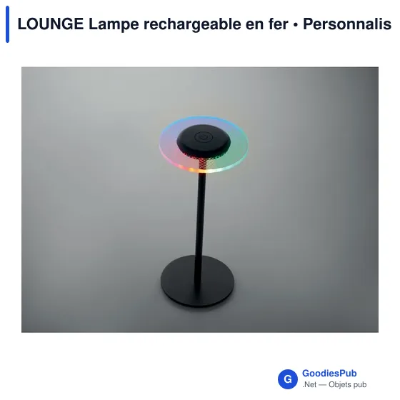 Lampe de table personnalisable LOUNGE avec logo - Image 11