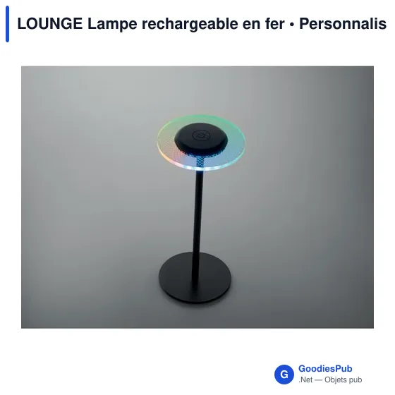 Lampe de table personnalisable LOUNGE avec logo - Image 3
