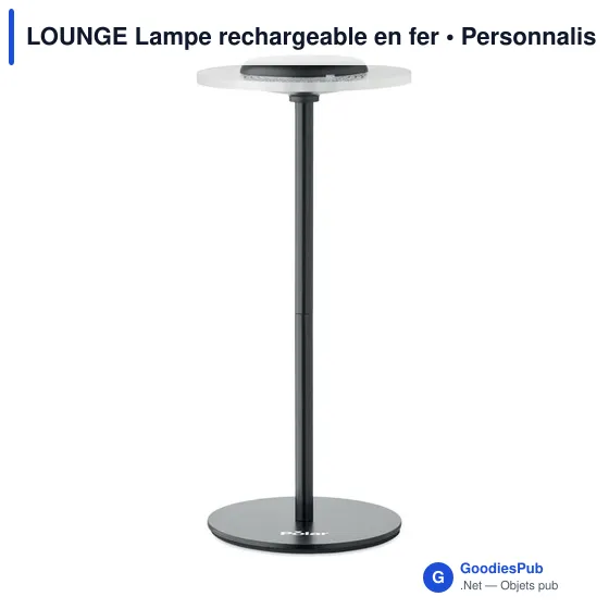 Lampe de table personnalisable LOUNGE avec logo - Image 4