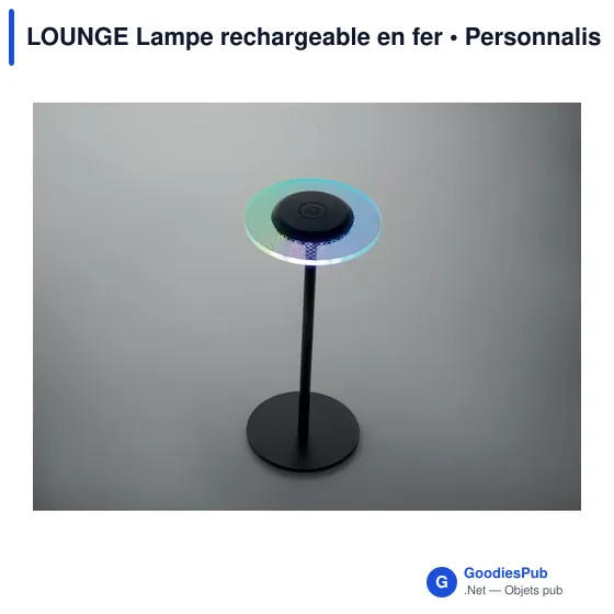 Lampe de table personnalisable LOUNGE avec logo - Image 5