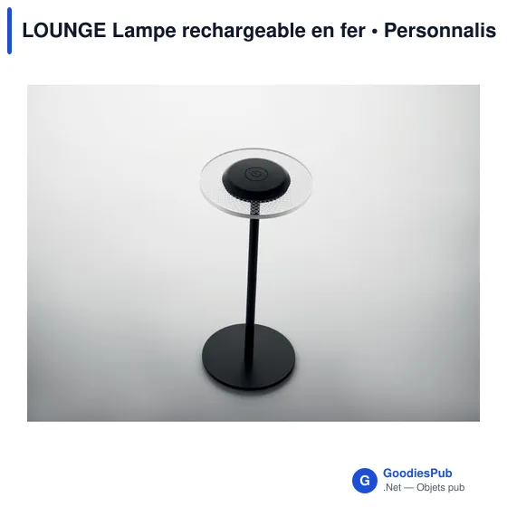 Lampe de table personnalisable LOUNGE avec logo - Image 6