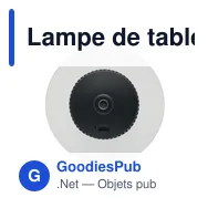Lampe de table personnalisable LOUNGE avec logo - Miniature 7