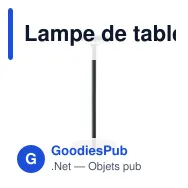 Lampe de table personnalisable LOUNGE avec logo - Miniature 8