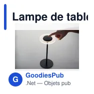 Lampe de table personnalisable LOUNGE avec logo - Miniature 9
