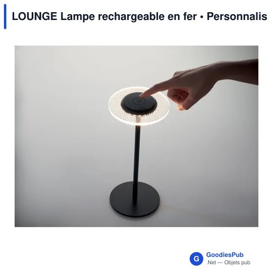 Lampe de table personnalisable LOUNGE avec logo - Image 9