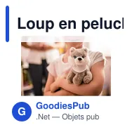 Loup en peluche | Fang - Miniature 2