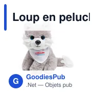 Loup en peluche | Fang - Miniature 4