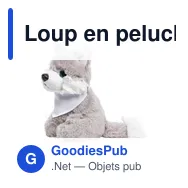 Loup en peluche | Fang - Miniature 6