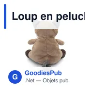 Loup en peluche personnalisable avec logo - Loki - Miniature 5