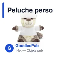 Peluche personnalisable Loup avec T-shirt pour logo - Wildore - Miniature 4