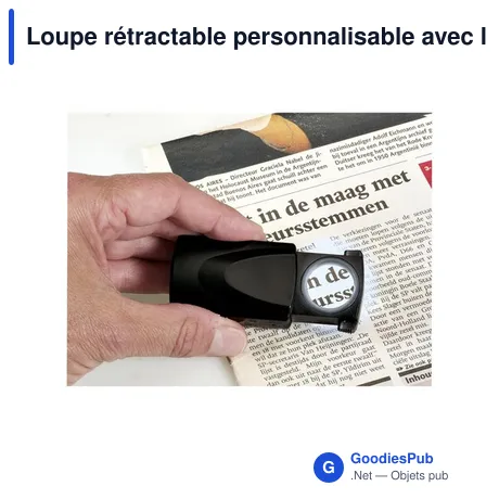 Loupe rétractable personnalisable avec logo - Loupe Compact loupe