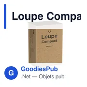 Loupe rétractable personnalisable avec logo - Loupe Compact loupe - Miniature 3