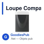 Loupe rétractable personnalisable avec logo - Loupe Compact loupe - Miniature 7