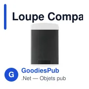 Loupe rétractable personnalisable avec logo - Loupe Compact loupe - Miniature 8