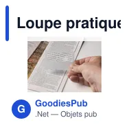 Loupe pratique personnalisable format carte de crédit avec logo - Miniature 1