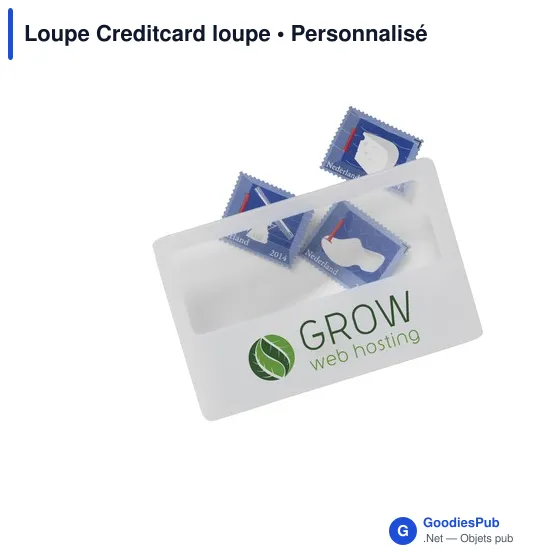 Loupe pratique personnalisable format carte de crédit avec logo - Image 2