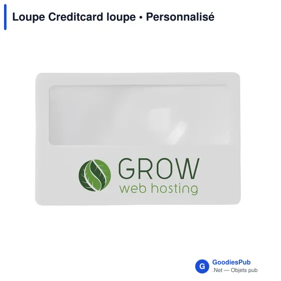 Loupe pratique personnalisable format carte de crédit avec logo - Image 3