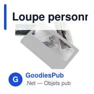 Loupe personnalisable en PVC Evaristo avec logo - Miniature 1