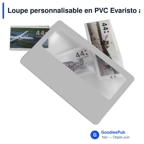 Loupe personnalisable en PVC Evaristo avec logo